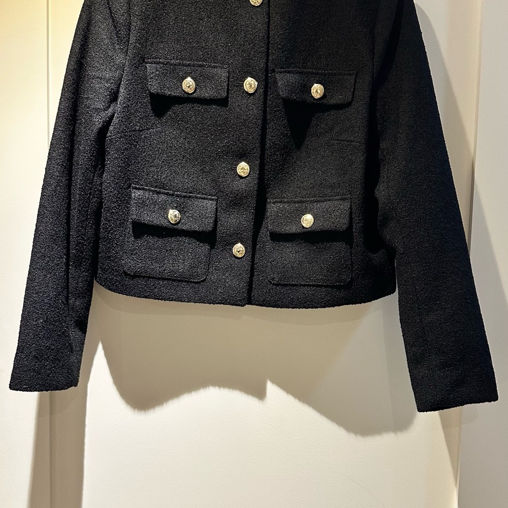 H&M Black Tailored Blazer with Gold Buttons
